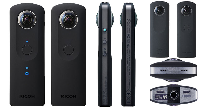 ricoh theta S camera that was used to record the 360 Virtual Reality swim meet