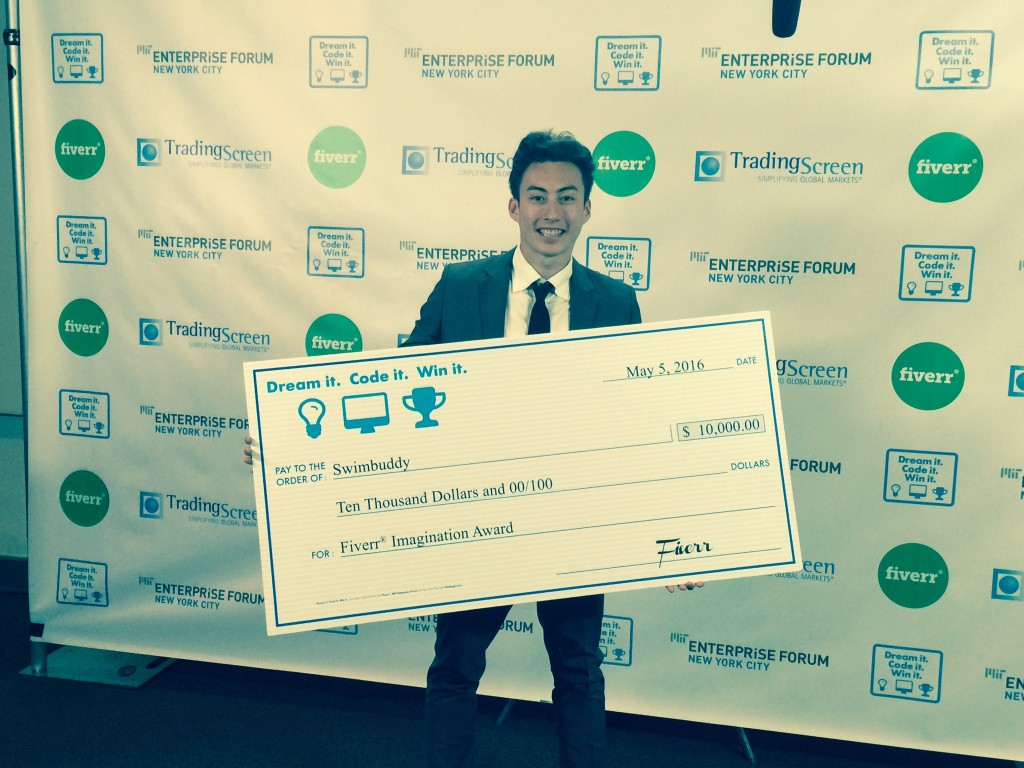 Swimbuddy wins a big cheque
